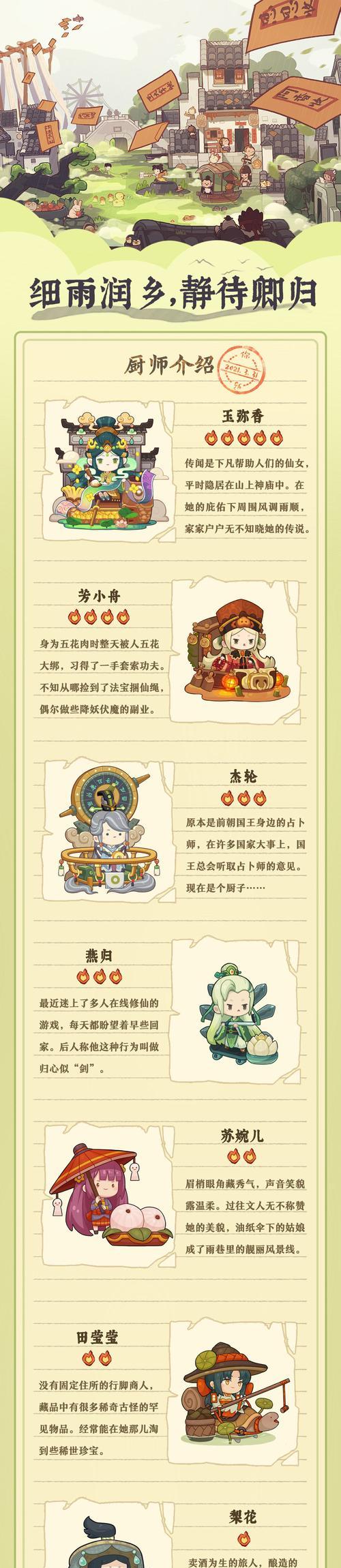 爆炒江湖厨师图鉴大全包含哪些厨师？各厨师属性如何详解？
