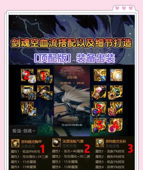 剑魂翅膀装备搭配技巧是什么？