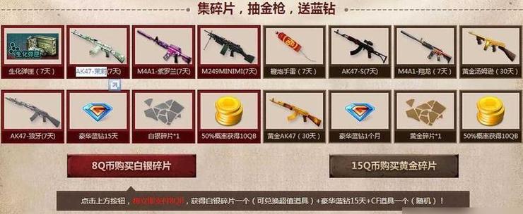 cf手游装扮更换需要多少钱？