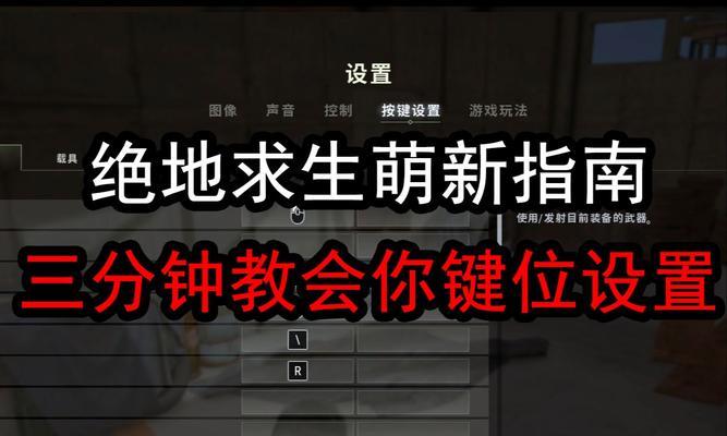 绝地求生设置开关操作指南？