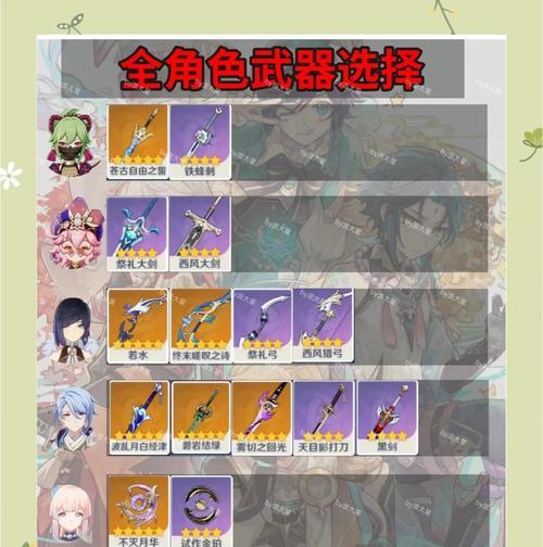 《原神》平民武器大揭秘（15款平民武器实测）